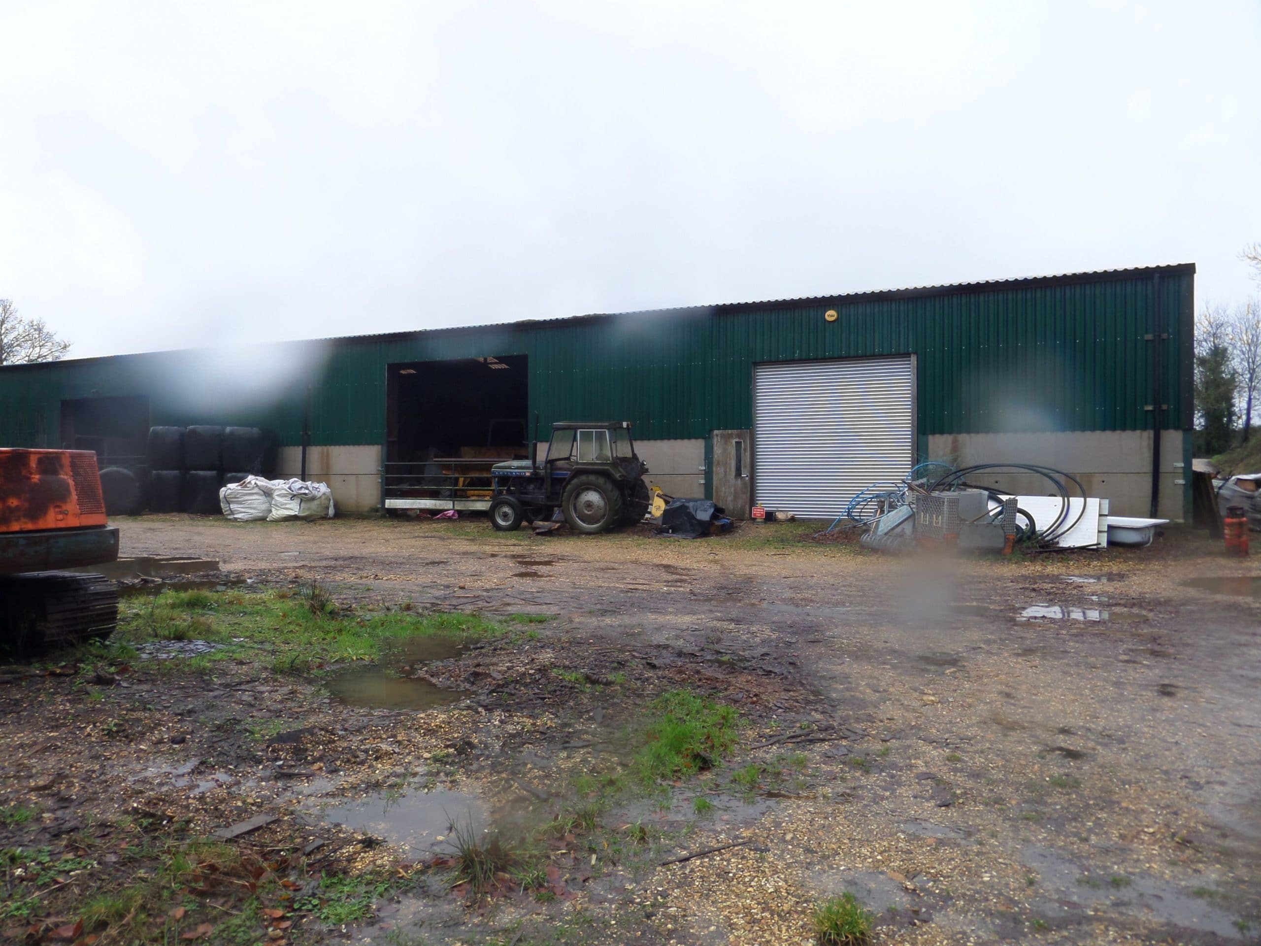 Old farm barns at Midgham barn conversion - berkshire