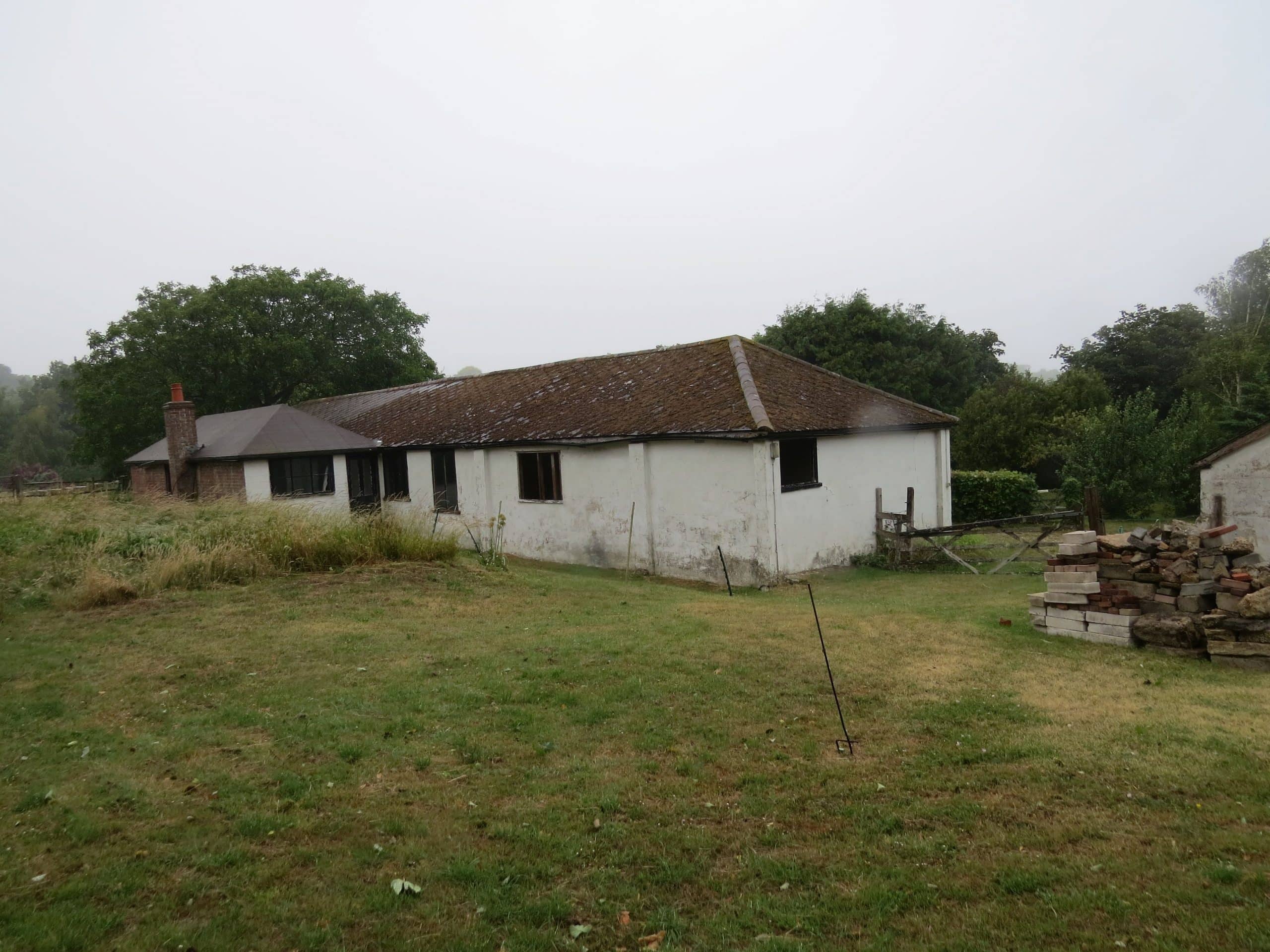 barn before converting in lewes, east sussex