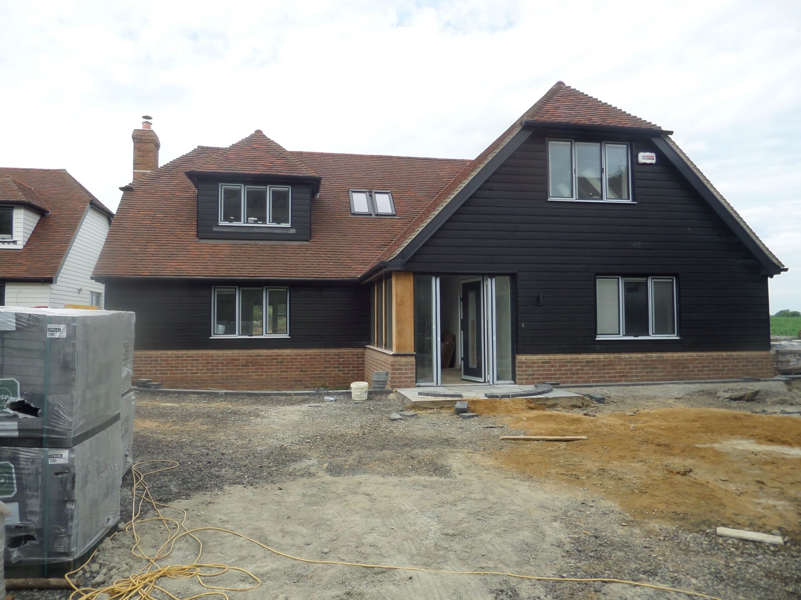 Completed front of building - new build challock Kent