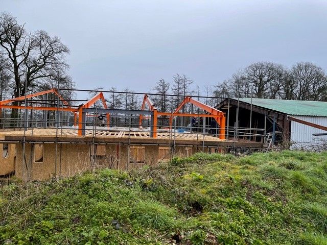 Roof structure - midgham Berkshire barn conversion