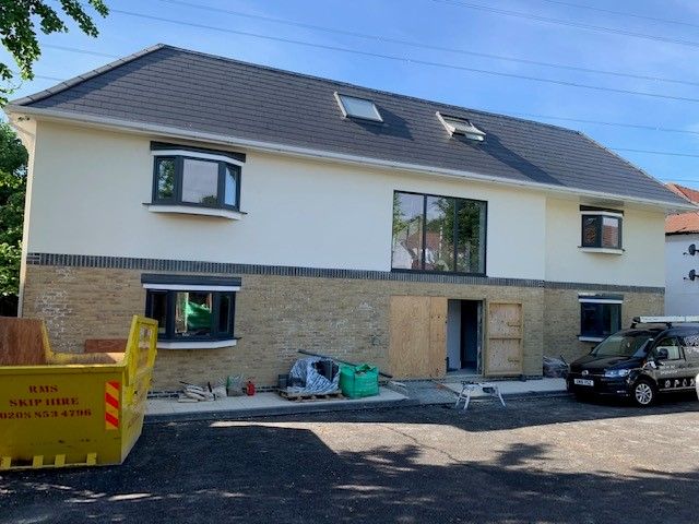 Completed front of building - crayford bungalow conversion