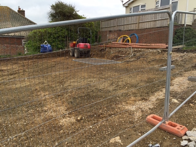 Building works and footings, new build Alton Hampshire