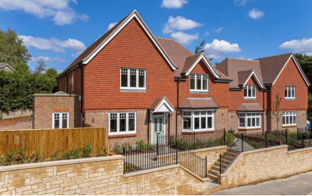 Haslemere Development - all 4 properties front view