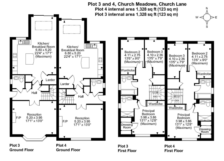 Floor Plan - new build property development haslemere, Surrey