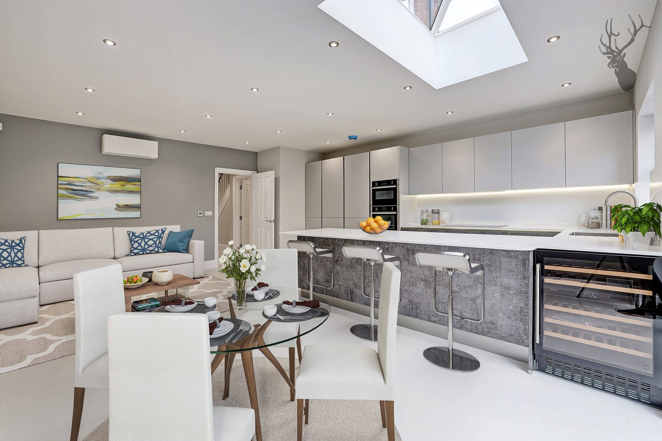 modern kitchen diner in Chingford semi-detached property development project