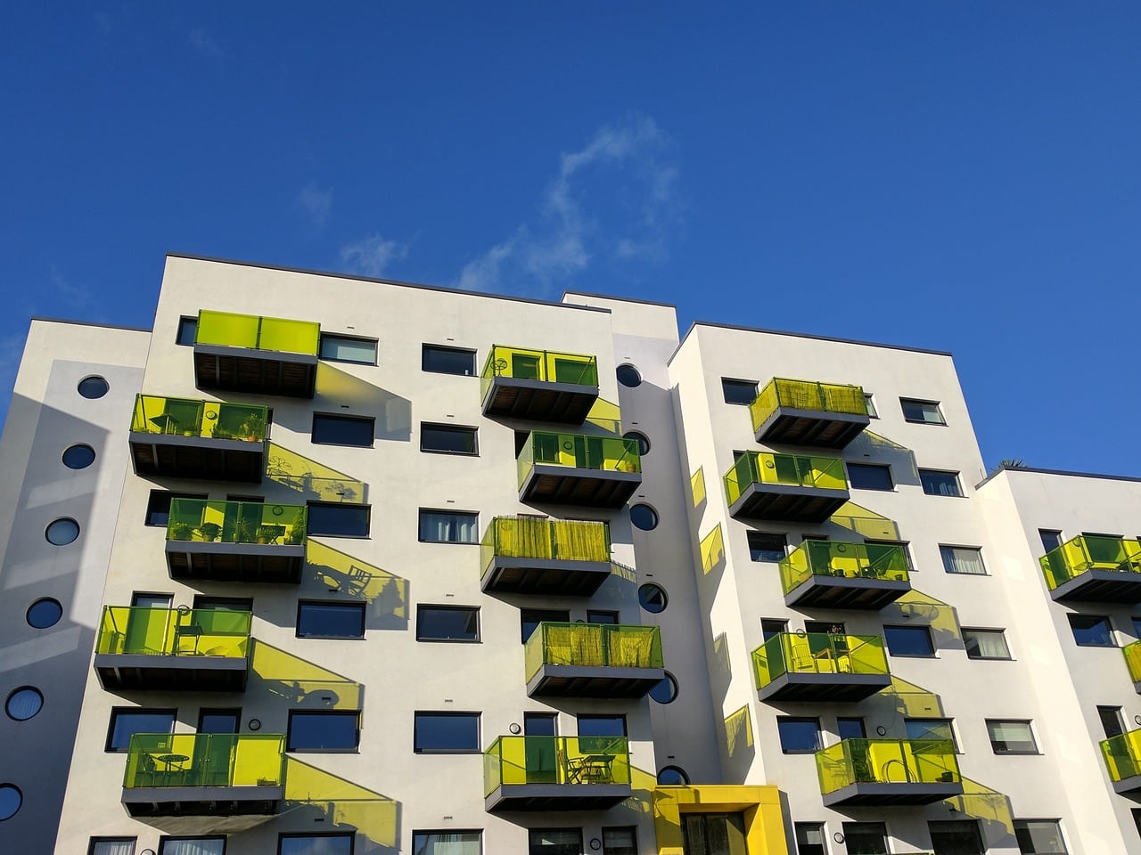 Apartment block of flats - property development 2024