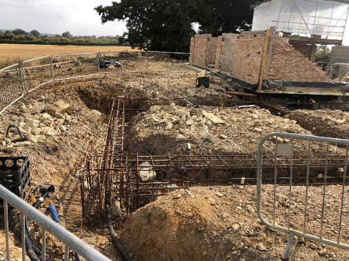 Groundwork of Daventry Barn