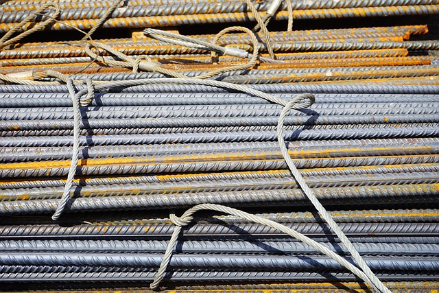 iron rods used for building materials