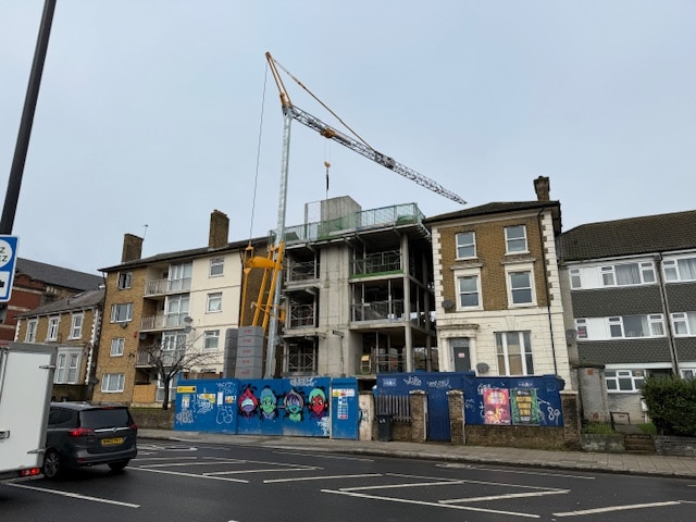 Front of building from road - Sydenham property development